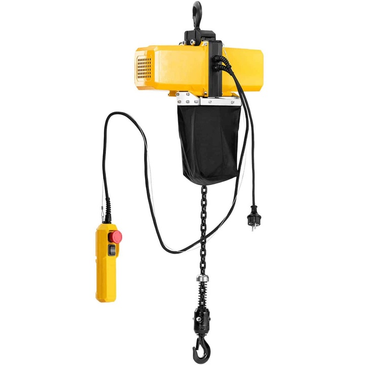 Troliu cu lant, Steinberg Systems, Otel/ Crom, 680 W, 500 kg, Multicolor