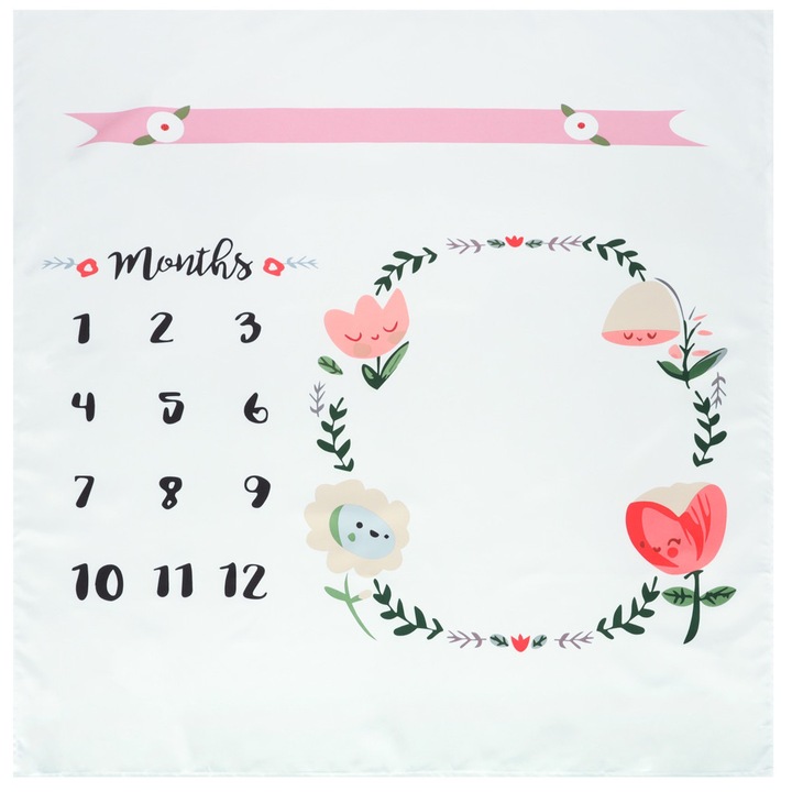 Baba fotótakaró, poliészter, Multicolor, 103x103cm