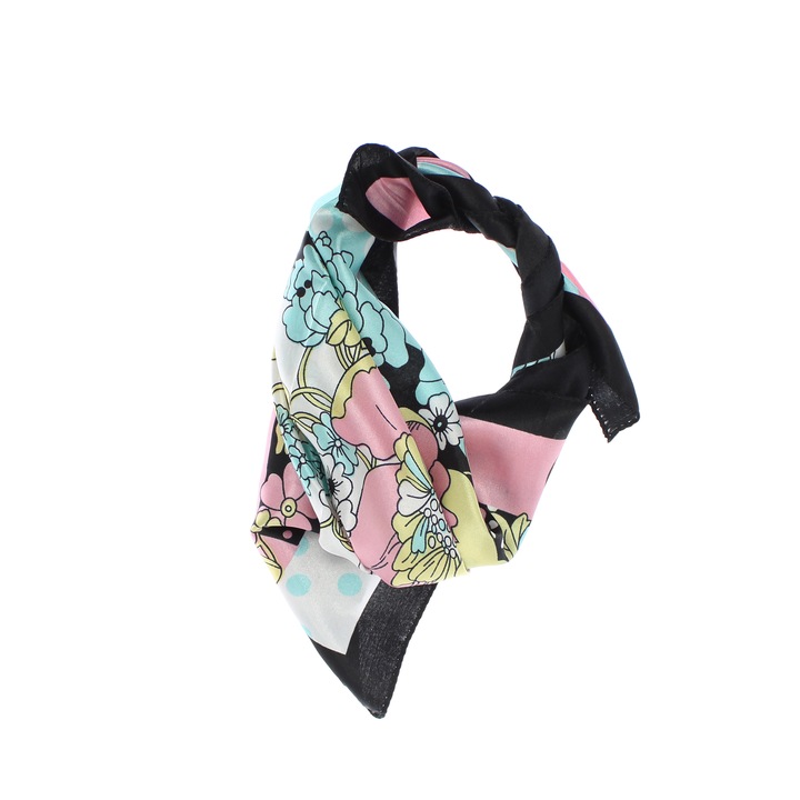 Batic de dama, 50 x 50 cm, ButicCochet, din satin, multicolor - ES2577