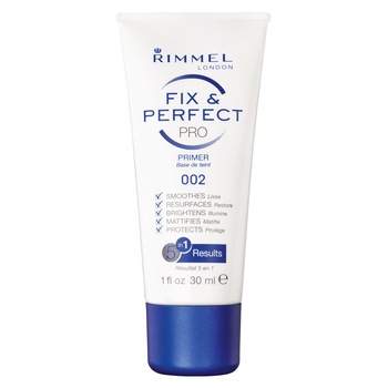 Baza de machiaj Rimmel London Fix & Perfect Pro 5-in-1 002 Transparent, 30 ml Baza de machiaj Rimmel London Fix & Perfect Pro 5-in-1 002 Transparent, 30 ml