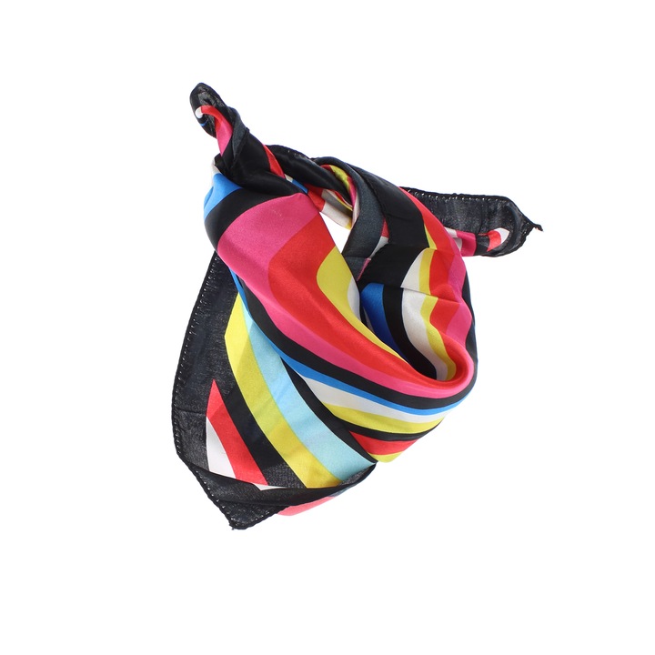 Batic de dama, 50 x 50 cm, ButicCochet, din satin, multicolor - ES2582