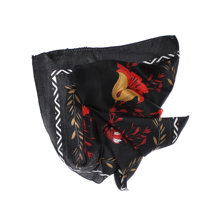 Batic de dama, 50 x 50 cm, ButicCochet, din satin, multicolor - ES2591