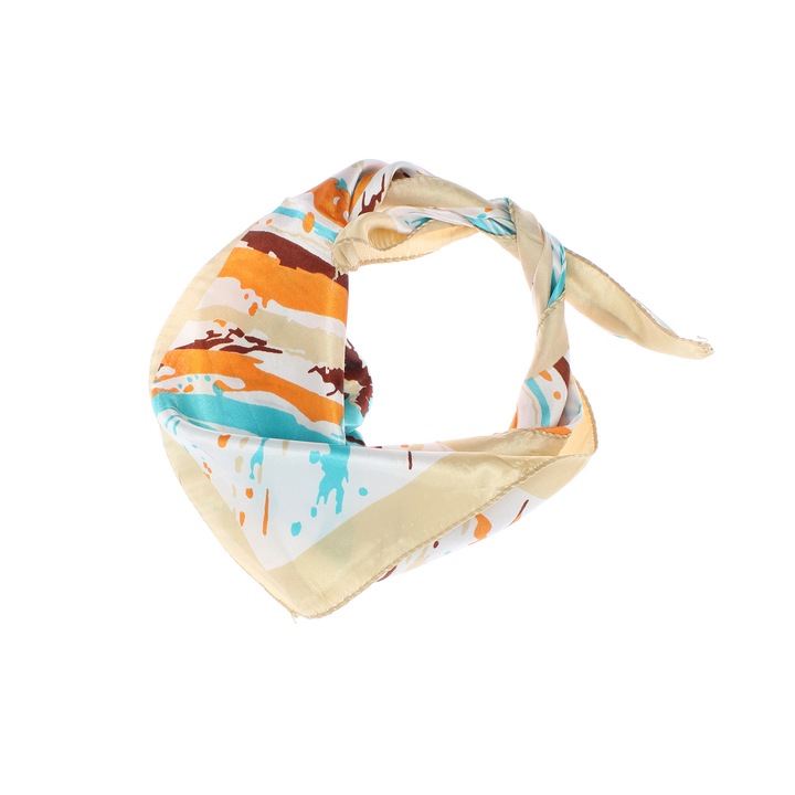 Batic de dama, 50 x 50 cm, ButicCochet, din satin, multicolor - ES2615