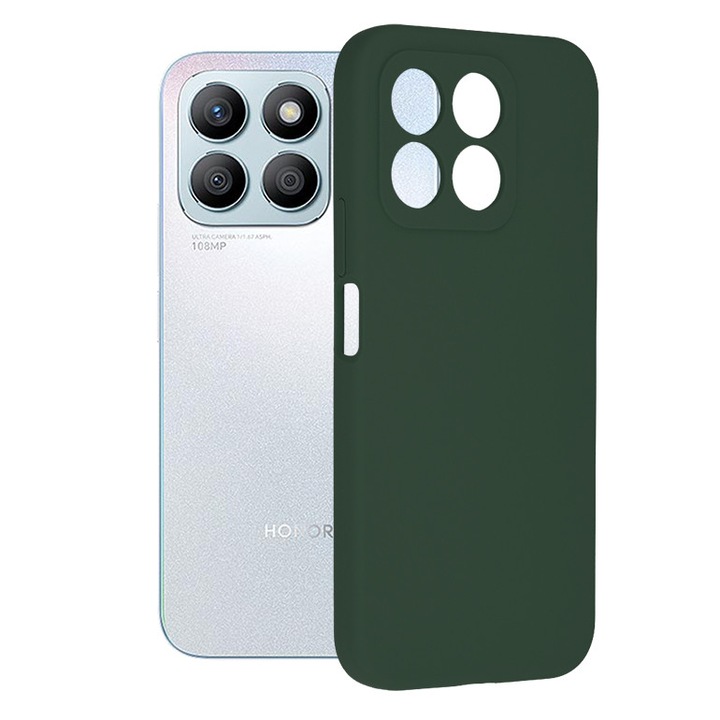 Калъф за Honor X8b Techsuit soft edge силиконов кейс тъмно зелен