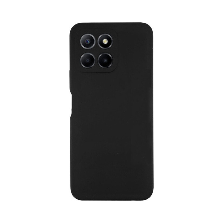 Stílusos, tiszta mikroszálas szilikon tok, kompatibilis a Honor X8 5G-vel, teljes lefedettség, kameravédelem, vékony, fekete
