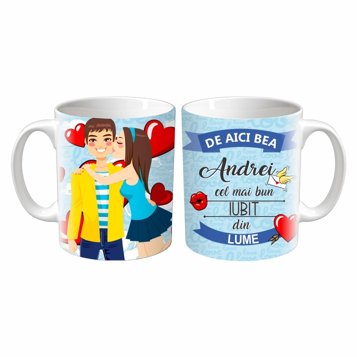 Cana Cel mai bun iubit, Inedit Print, CP112, Ceramica, Alb, 330 ml
