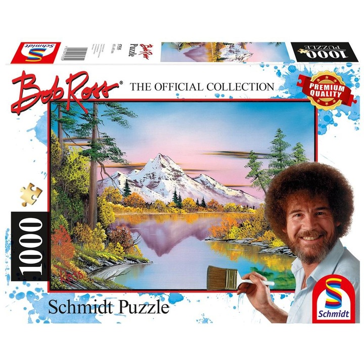 Puzzle 1000 Bob Ross, Tükörkép a vízben, G3