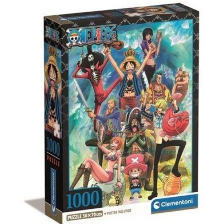 Puzzle 1000 Compact Anime One Piece, Clementoni