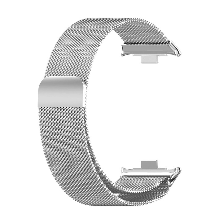 Sikai milánói rozsdamentes acél szíj - Xiaomi Redmi Watch 4, ezüst színű