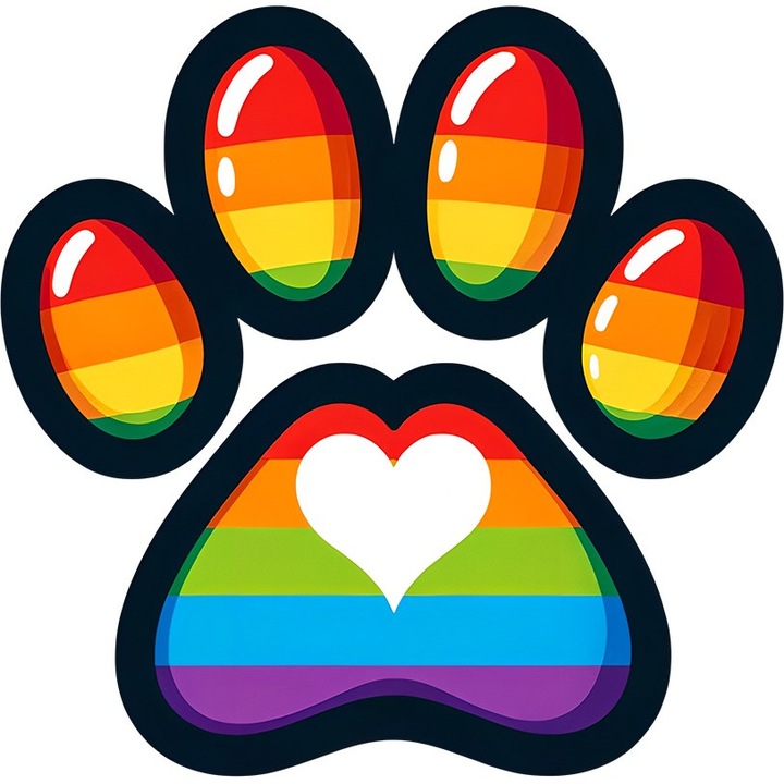 Sticker Auto, Amprenta Caine, 25 cm, 12254ST-7