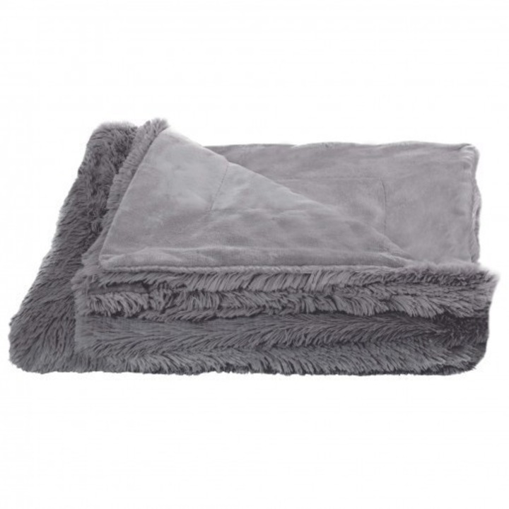 Cuvertura, Springos, Poliester, Gri, 200x220 cm