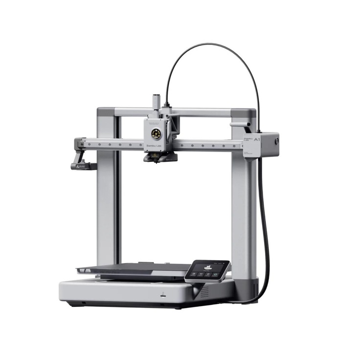 3D принтер Bambu Lab A1, печат с максимум 4 цвята, 500 mm/s, 256x 256x 256 mm, напълно автоматично калибриране