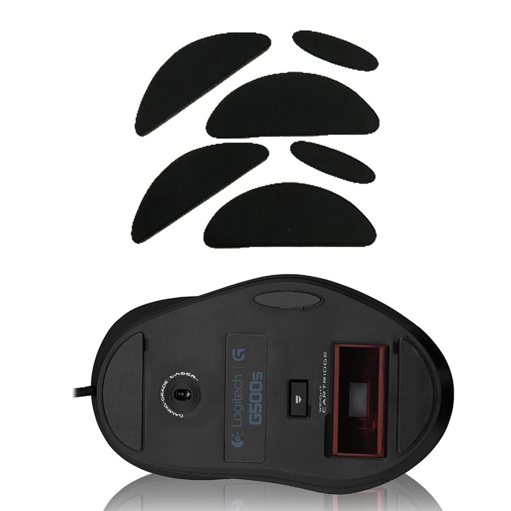 Talpa autoadeziva de schimb pentru Mouse Logitech G500, G500s, glisare lina, mouse feet, picioruse de schimb, Gaming, Office