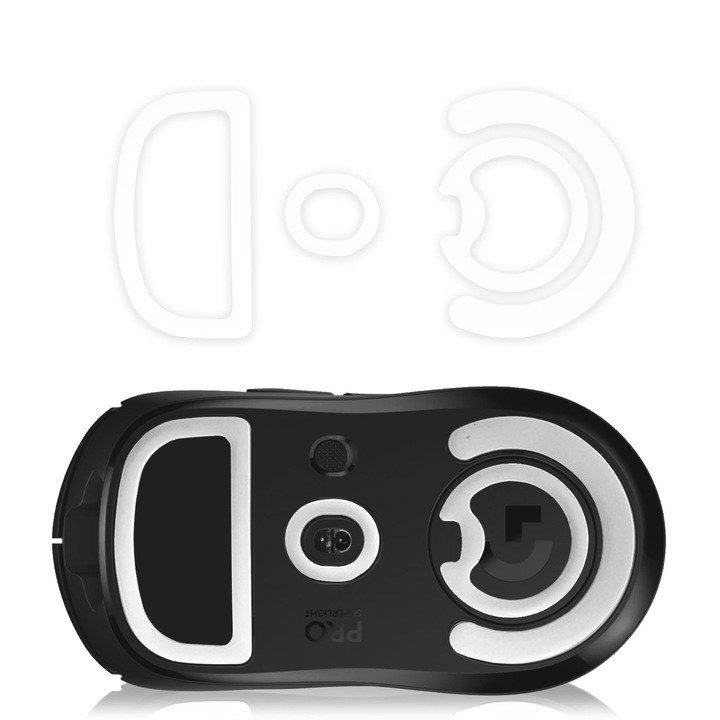 Talpa autoadeziva de schimb pentru Mouse Logitech G Pro X Superlight Lightspeed (1st Gen), glisare lina, mouse feet, picioruse de schimb, Gaming, Office