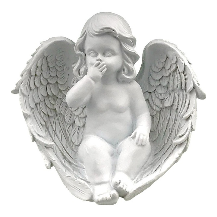 Angyal szobrocska do not speak, 15X14 cm