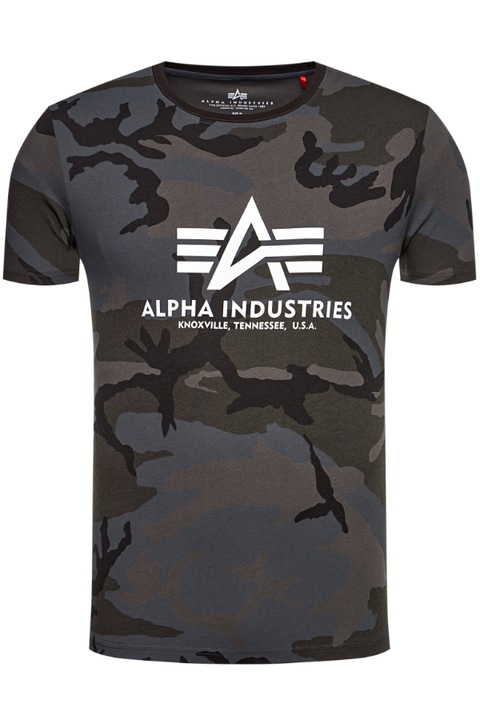 Férfi póló, Alpha Industries, 207375512, pamut, Fekete