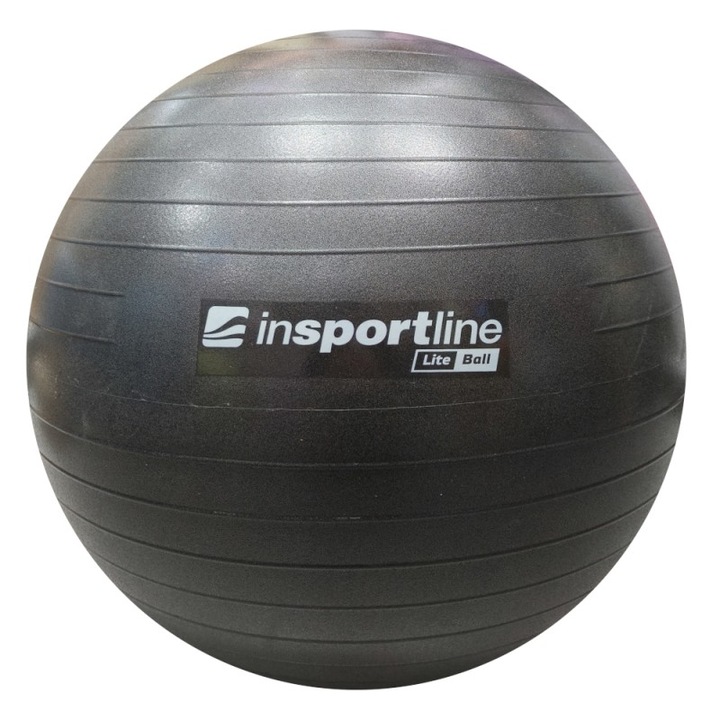 Minge Gimnastica inSPORTline Lite Ball 75 cm, Negru