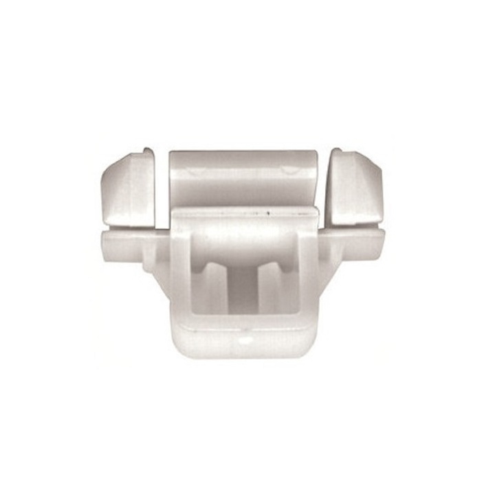 Set 12 clipsuri auto Restagraf, alb, pentru fixare bandouri, plastic