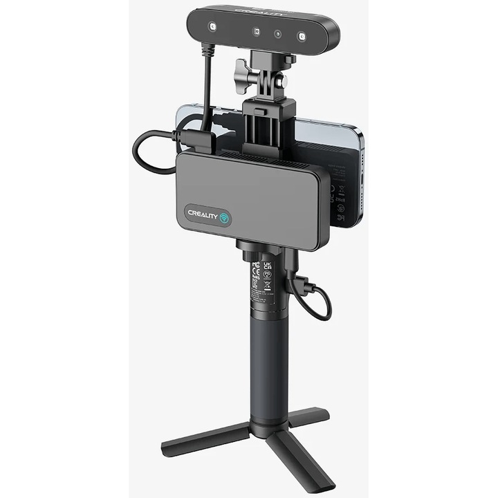 Scanner 3D portabil Creality CR Ferret Pro cu precizie de 0.1 mm, tehnologie anti-tremurare si scanare rapida