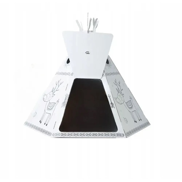 Cort de colorat pentru copii, 3D, 126x122x141 cm