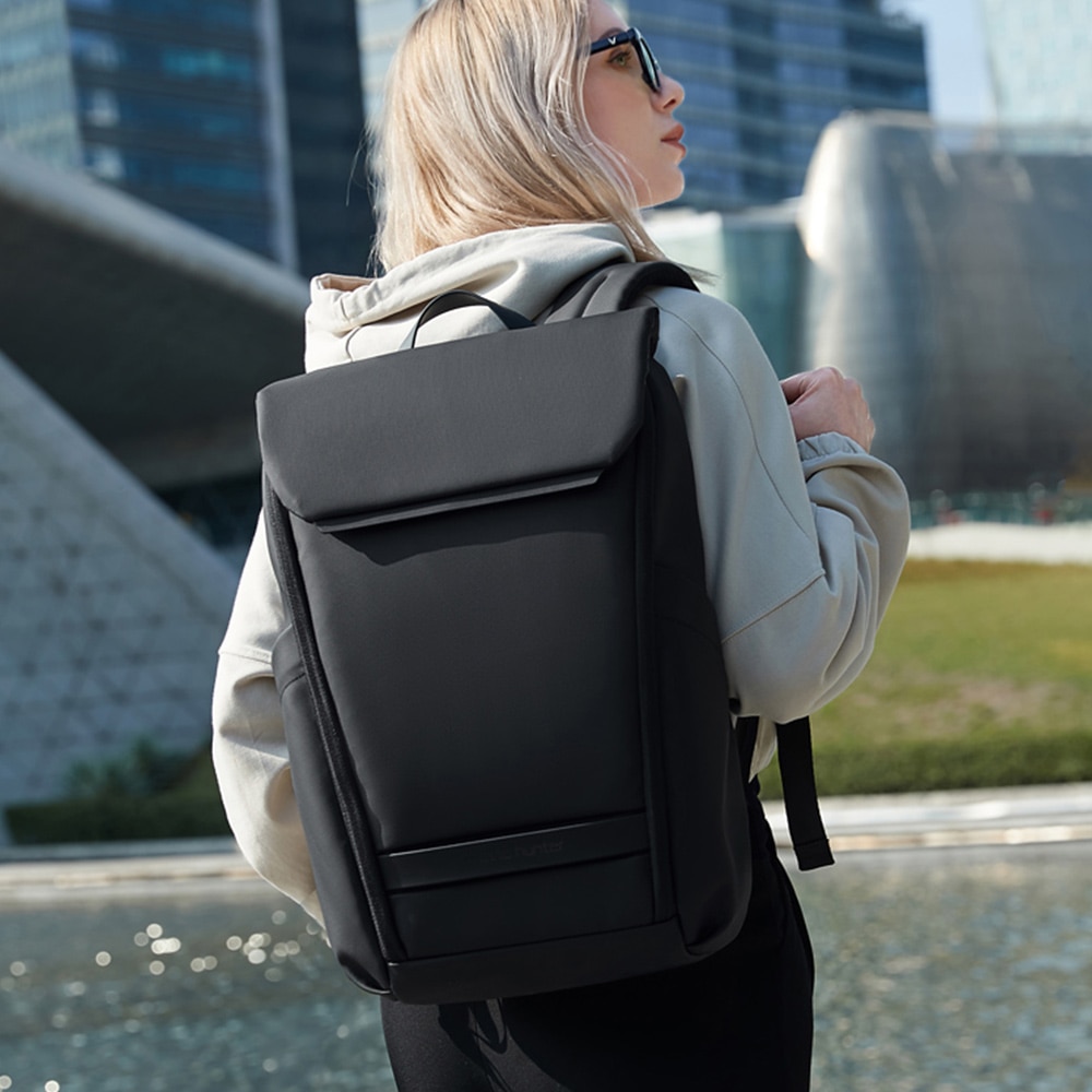 Rucsac pentru laptop, Arctic Hunter Zenzo, poliester, 40x29x18 cm, negru
