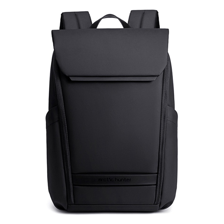 Rucsac pentru laptop, Arctic Hunter Zenzo, poliester, 40x29x18 cm, negru