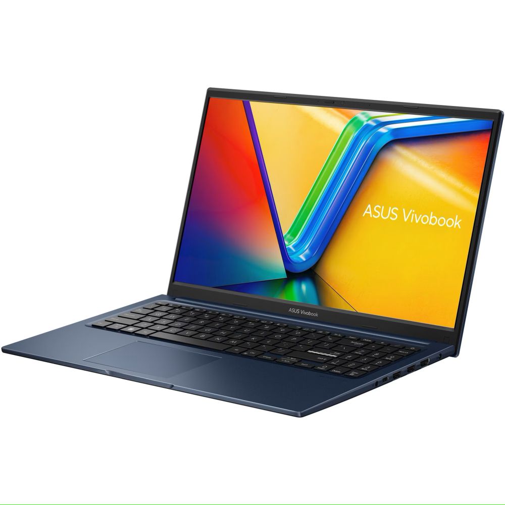 Laptop ASUS VivoBook 15 X1504ZA-BQ108MXM cu procesor Intel®Core™ i3-1215U pana la 4.40 GHz, 15.6", Full HD, 16GB, 512GB SSD, Intel® UHD Graphics, No OS, Quiet Blue