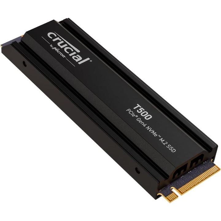 SSD Crucial T500, 2TB, M.2 2280, PCIe NVMe 4.0 cu Heatsink