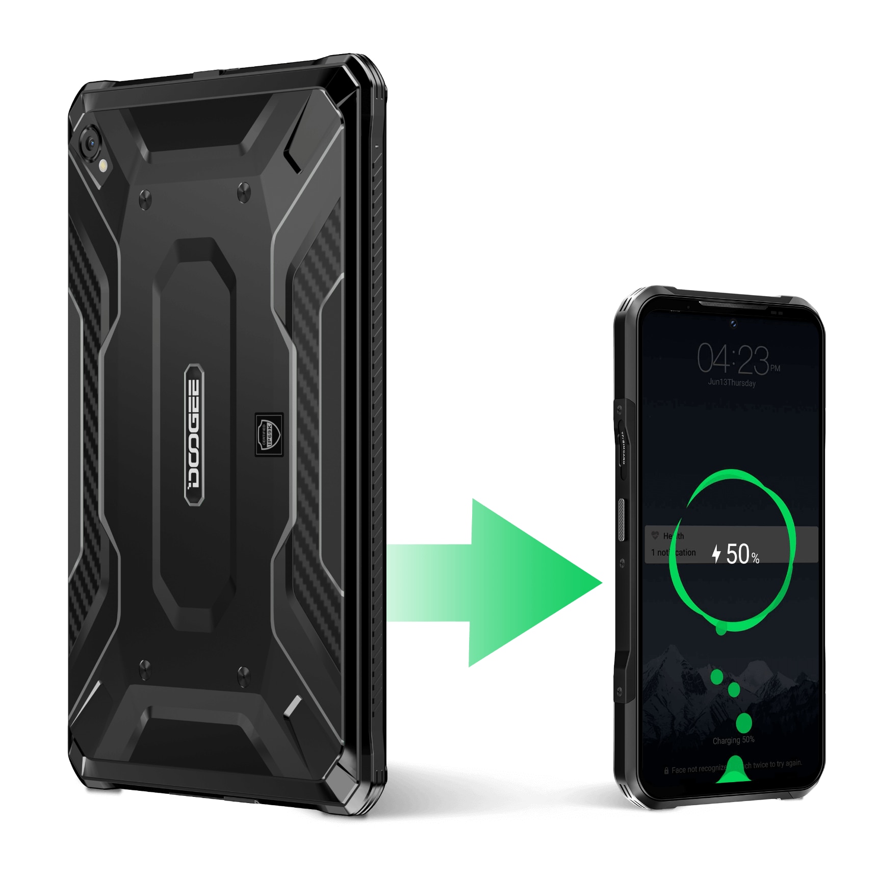 Doogee R20 Таблет Doogee R20, Водо и удароустойчив, IP68, 69, 4G, IPS дисплей 10 ...