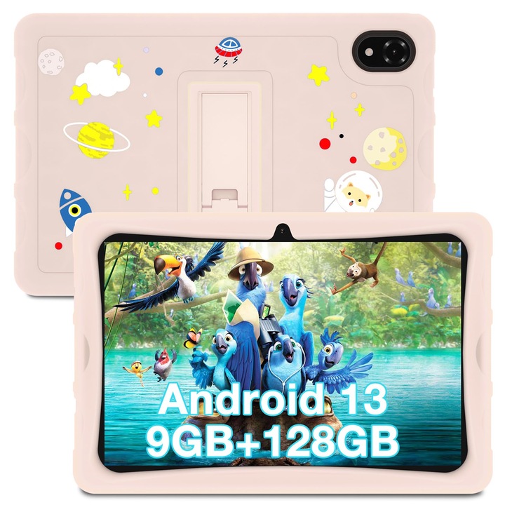 Таблет Doogee U10 KID, 10.1", HD, Android 13, 4GB RAM+ 5GB vRAM, 128GB ROM, 5060mAh, Розов