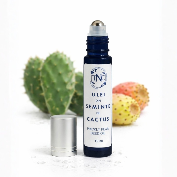 Ulei din seminte de cactus 100% pur, Roll On, 10 ml – tratament anti-aging pentru riduri, hidratare si fermitate