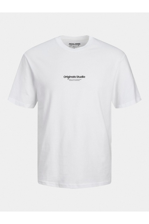 Férfi póló, Jack & Jones, 303482220, pamut, Fehér