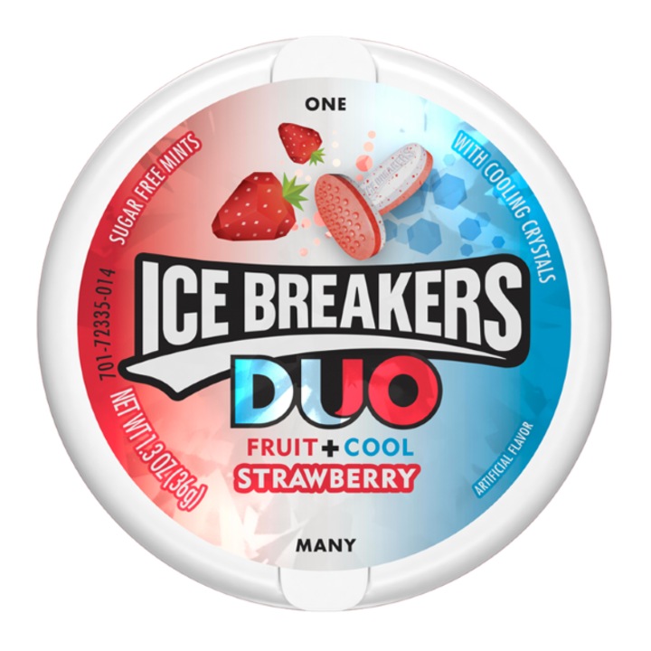 Ice Breakers, Duo Fruit+Cool Strawberry, USA, 42g