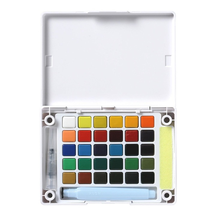 Акварелни бои Sakura Pocket Field Sketch Box, 30 цвята