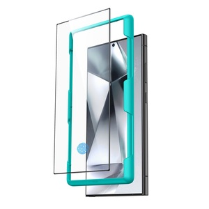 Folie de protectie compatibila cu Samsung Galaxy S24 Ultra, Screen Shield, sticla securizata, kit montare, Transparent
