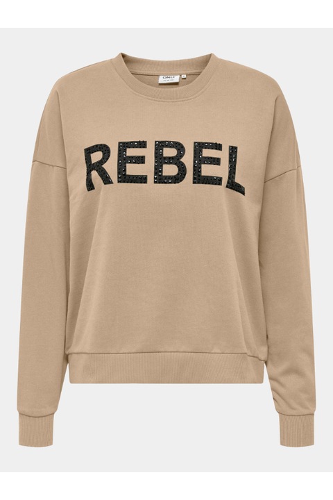 Bluza dama, ONLY, 303068837, Bumbac, Bej