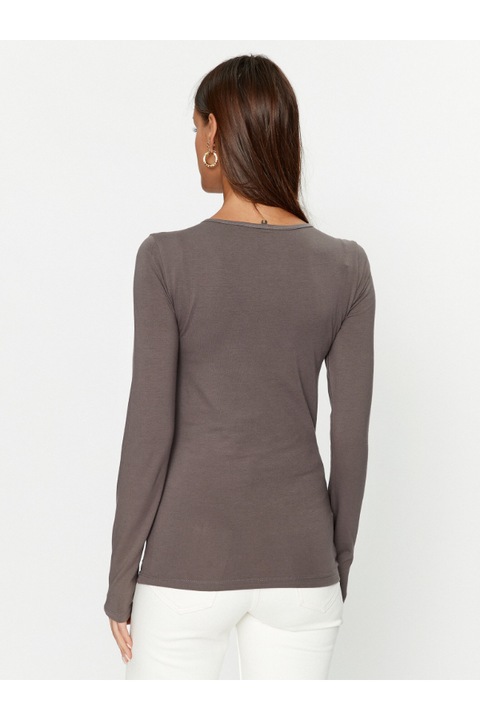 Дамска блуза, САМО, 302975099, Памук, Сив, S