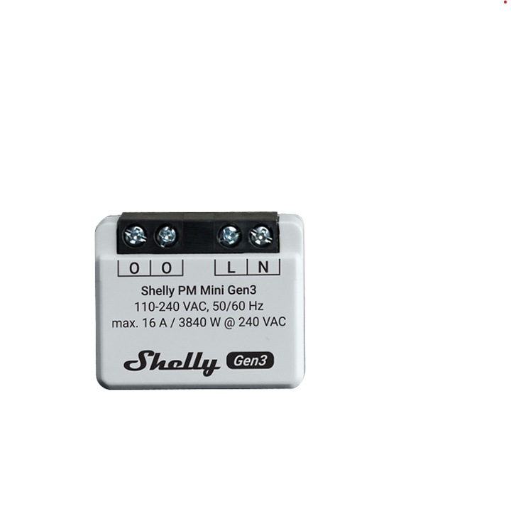 Energiamérő, Shelly Plus PM mini GEN3, 16A