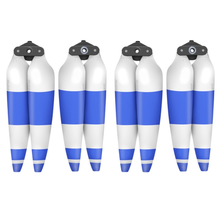 Set de 4 elice, Sunnylife, pentru drona DJI (Mavic) Air 3, 8747F, Low Noise, Albastru/Alb