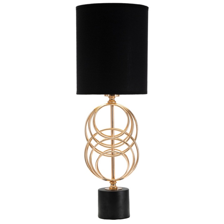 Lampa de masa CIRCLY cu decor auriu