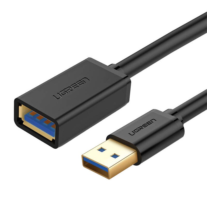 UGREEN 0,5 m-es hosszabbító USB 3.0 kábel, fekete