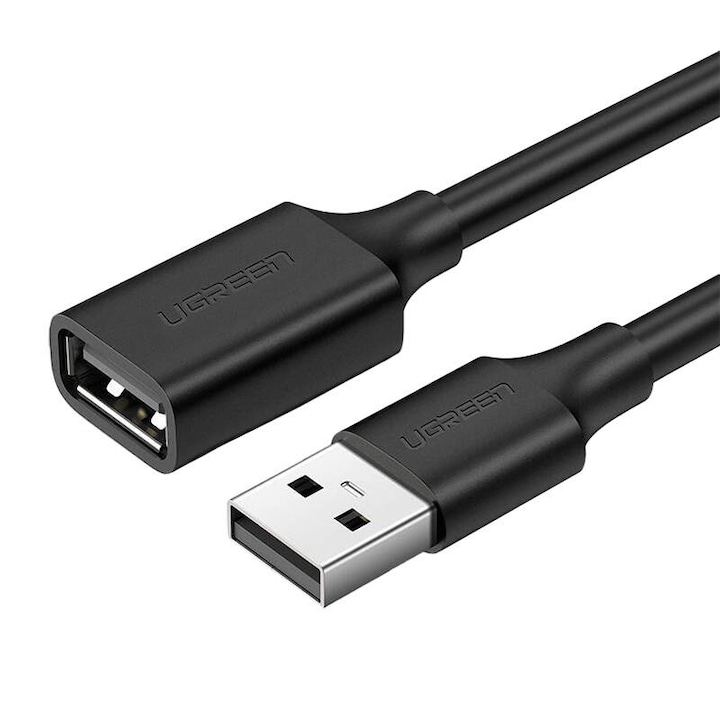UGREEN US103 USB 2.0 hosszabbító kábel, 5 m, fekete