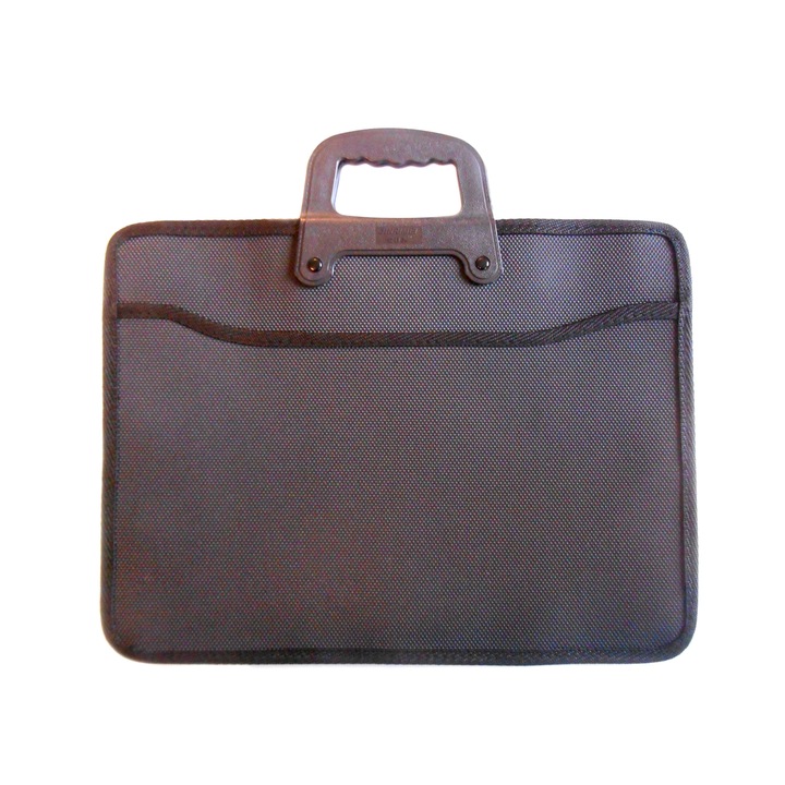 Servieta cu maner, doua compartimente si un buzunar exterior, N