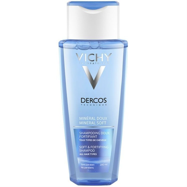 Erősítő sampon termálvízzel, Vichy Dercos ásványi anyag, 200 ml