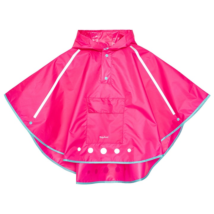 Jacheta de ploaie Fete, Playshoes, 208760355, Poliester, Roz