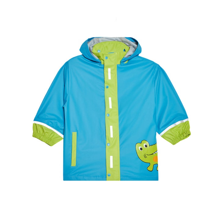 Jacheta de ploaie Baieti, Playshoes, 208760188, Poliester, Albastru, 92 CM