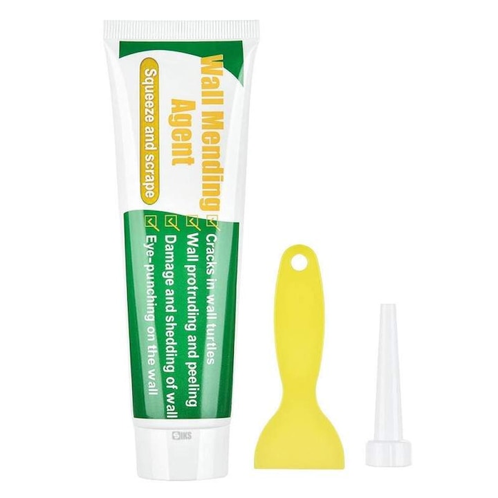 Chit SIKS Pentru Reparare Pereti Instant, Pentru Reparat Gauri, Zgarieturi, Gresie, Cu Uscare Rapida, Tip Pasta, Alb