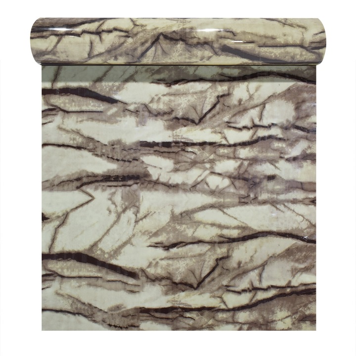 Rola panou autoadeziv, Naimeed D5695, design modern, 2mm grosime, 60x300cm, Crem