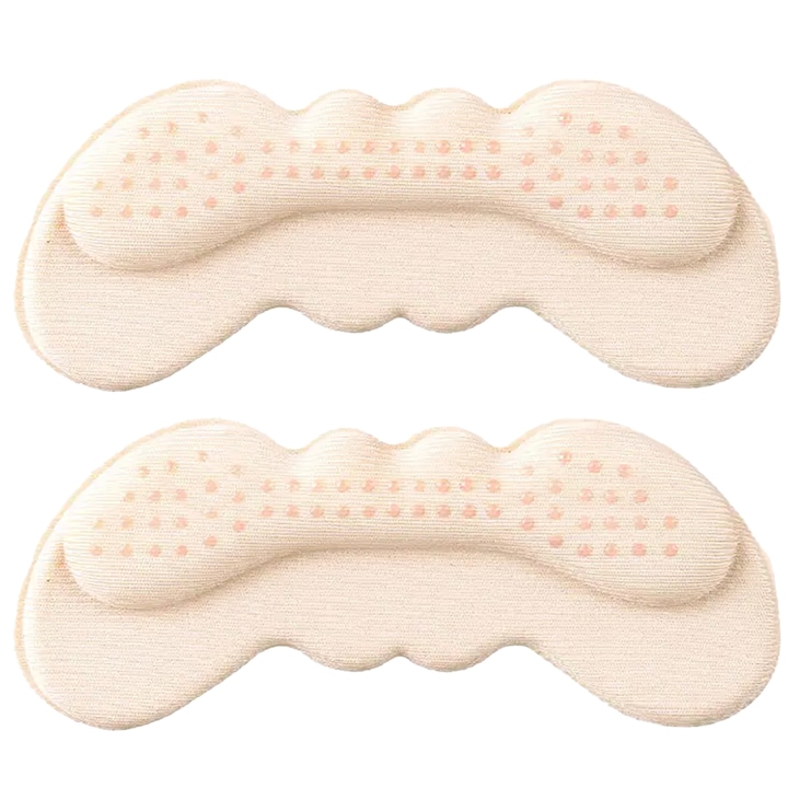 Set 2 bucati protectie pentru calcai, zenifique, din spuma, adezive, marime universala, nude