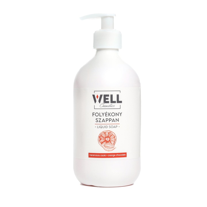 Well крем сапун Портокал-шоколад 500мл